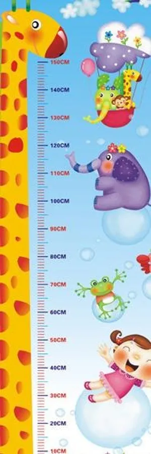 量身高墙贴图片