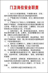 门卫岗位安全职责cdr矢量模版下载