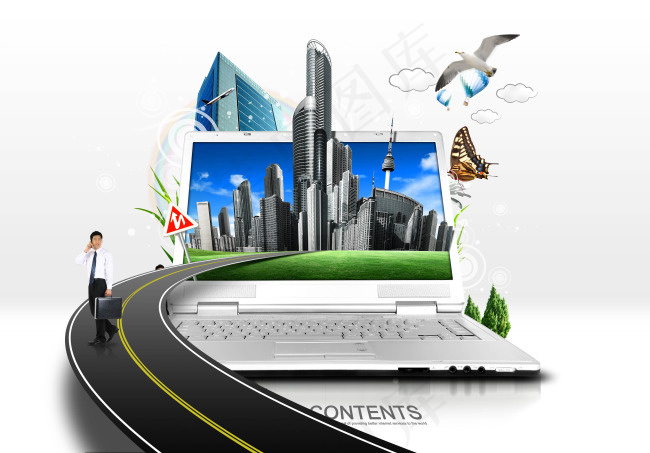 创意笔记本电脑