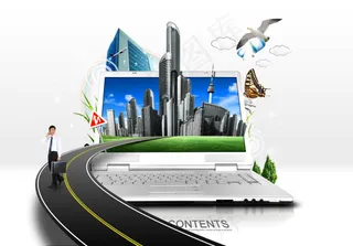 创意笔记本电脑