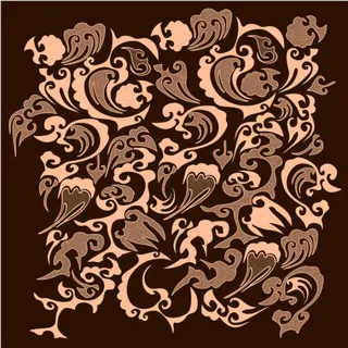 传统复古矢量花纹
