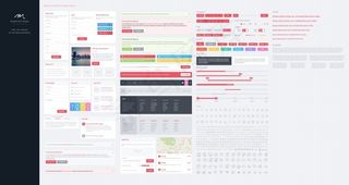 扁平网页模板UI素材下载