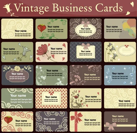 花纹纹样精美名片卡片设计矢量素材(1598X1556)eps,ai矢量模版下载