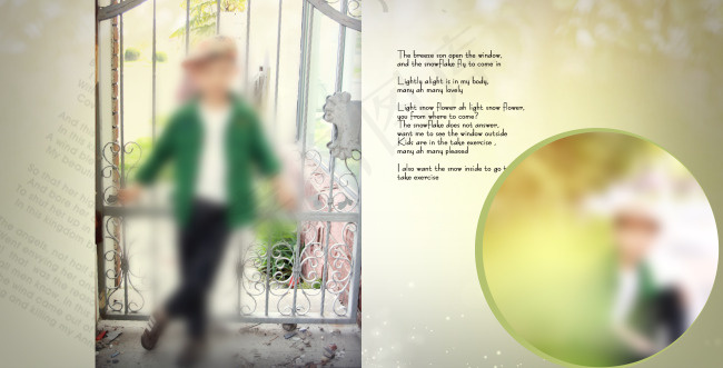 儿童影楼十岁男孩外景模版