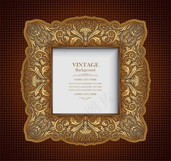 金色欧式花纹图片