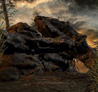 科幻世界 畸形怪石图片