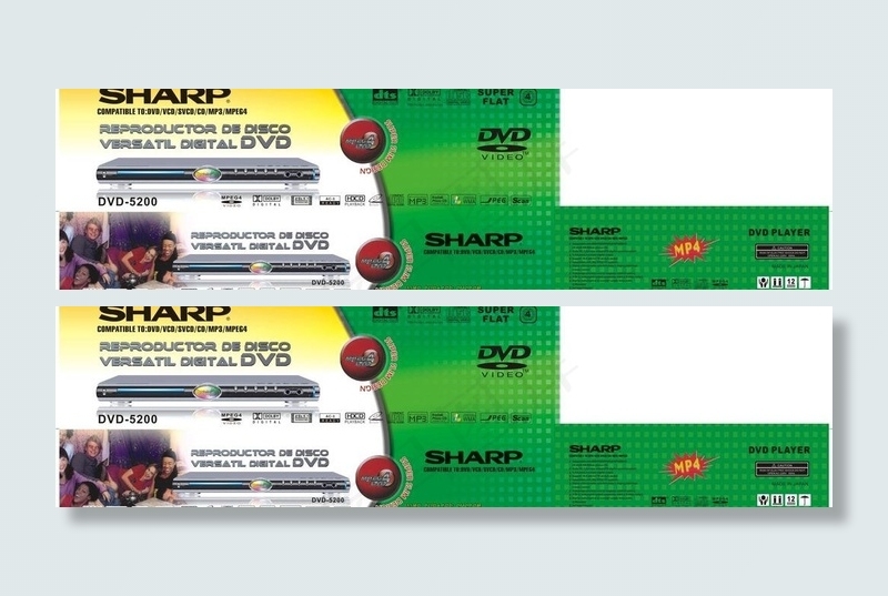 sharp dvd5200包装盒设...