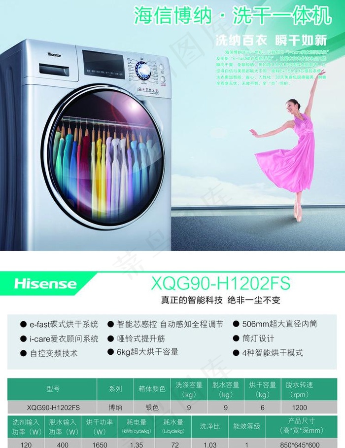 洗衣机 海信洗衣机图片cdr矢量模版下载