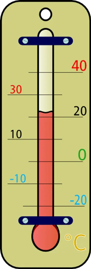 摄氏温度计斯卡拉剪贴画的房间