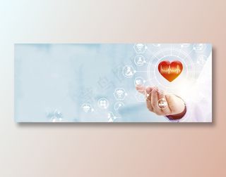 医生医疗科技banner背景海报