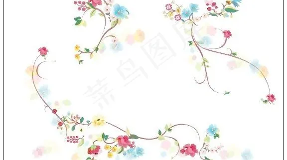 精美矢量花纹底图ai矢量模版下载