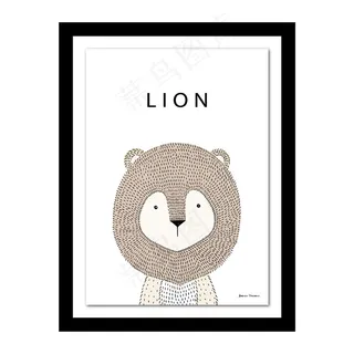 卡通狮子矢量设计