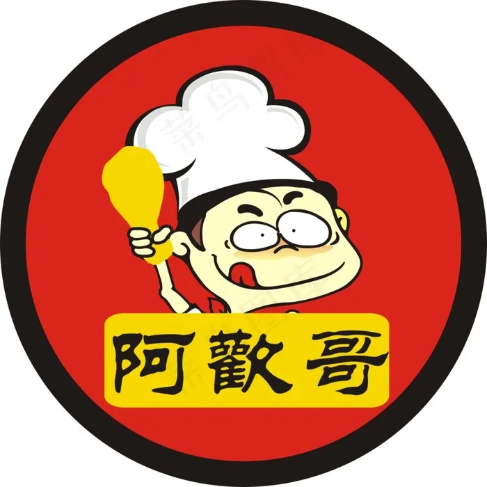 厨师 标志cdr矢量模版下载