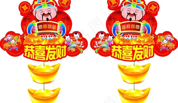 新年吊牌图片cdr矢量模版下载