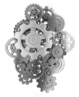 高清3D金属质感齿轮机械锯齿设置图...