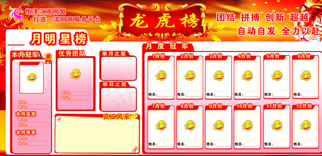 龙虎榜图片cdr矢量模版下载