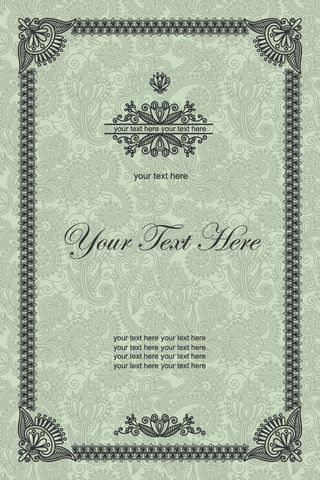 欧式复古花纹边框矢量素材03——欧...