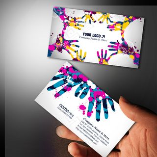 个性创意 印刷包装名片PSD模板下...