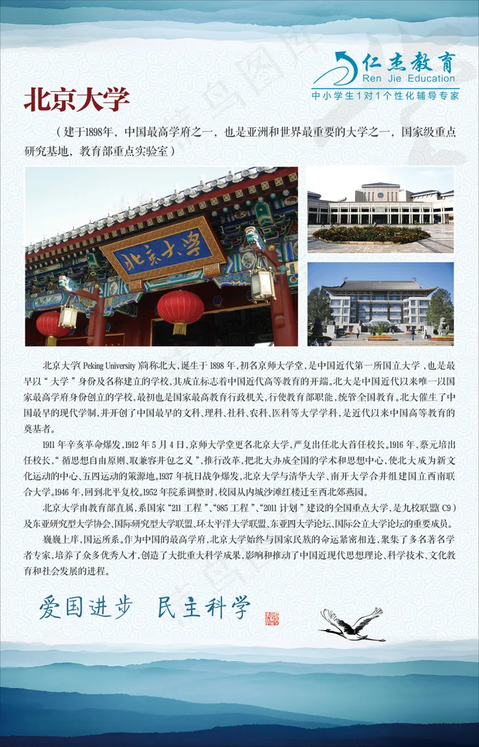 名校风采 北京大学(1729X2693(DPI:72))psd模版下载
