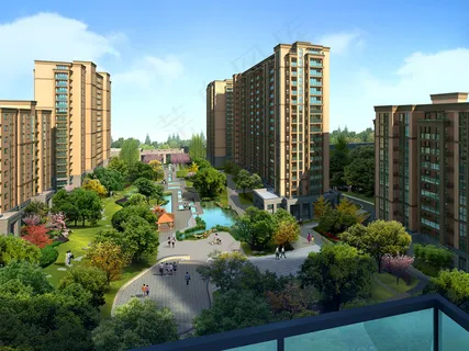 小区景色鸟览图 小区景色鸟览图
