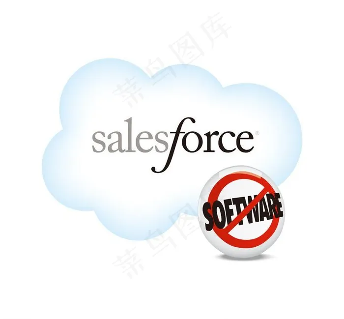 salesforce 软件营销部队...ai矢量模版下载