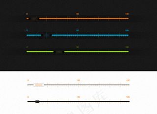 多款彩色进度带