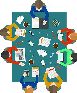 开会的商务人士设计图片