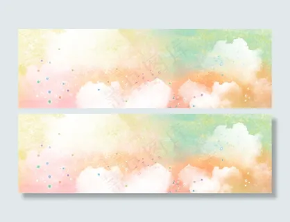 韩国风女装banner背景图　