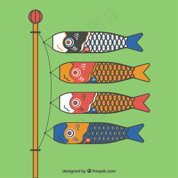 卡通鱼矢量
