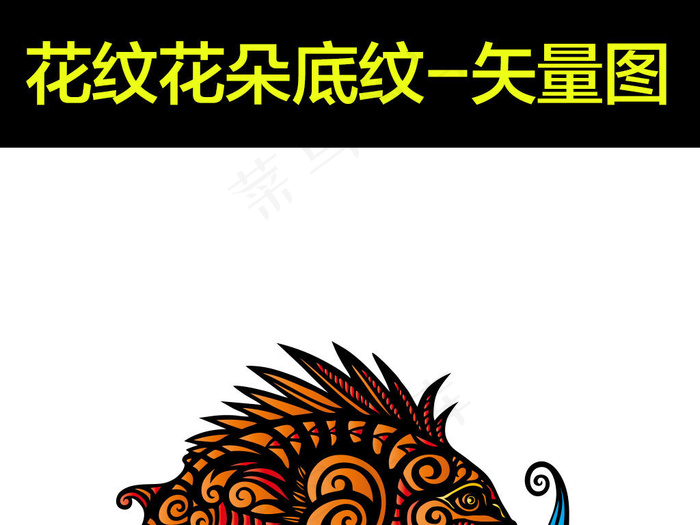 花朵花纹广告设计背景图