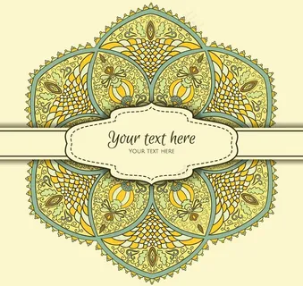 欧式花纹矢量素材图片