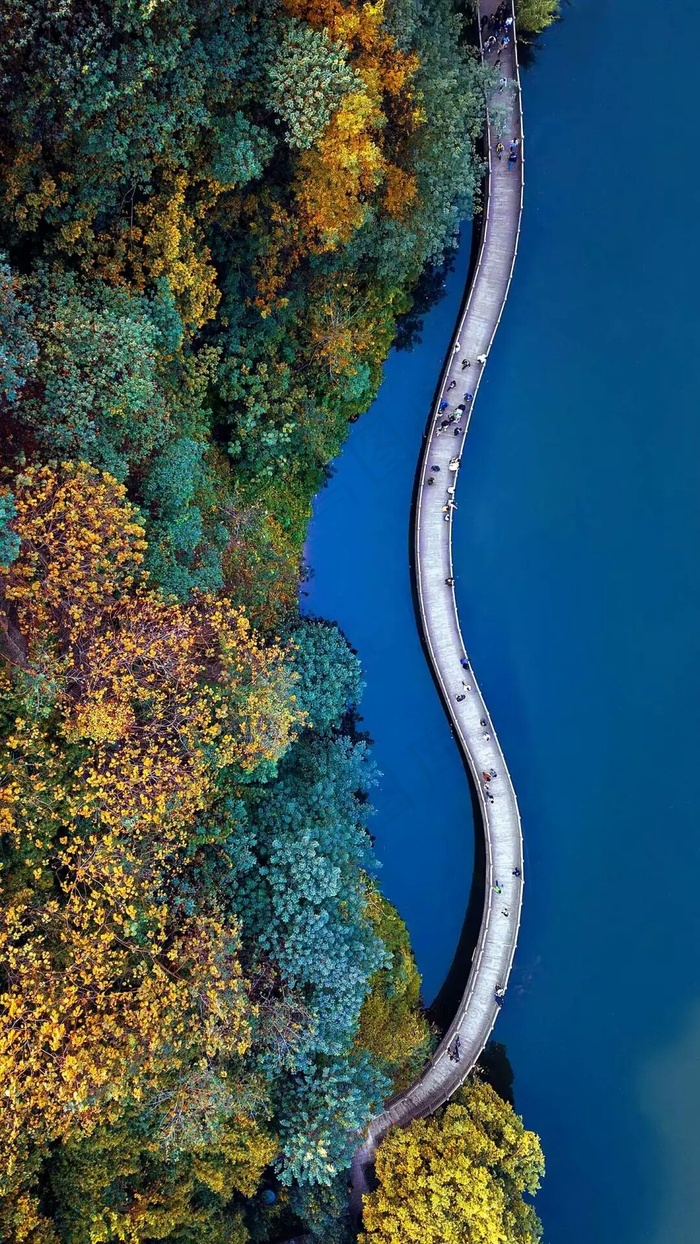 水上桥高清摄影图片