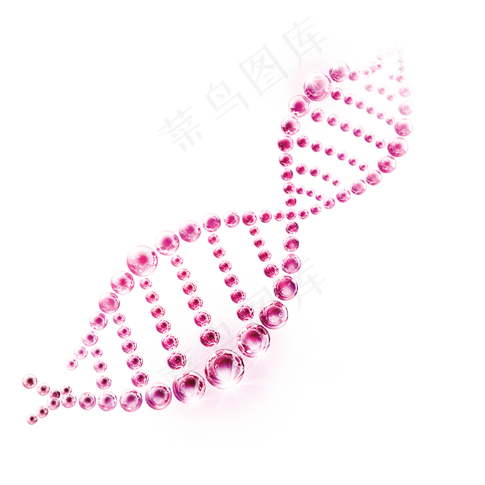 粉色分子链免扣素材