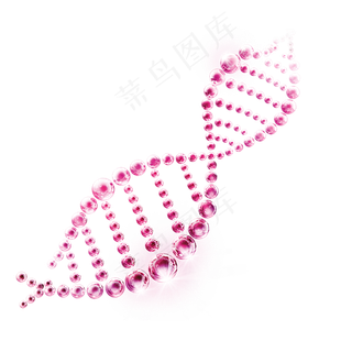 粉色分子链免扣素材