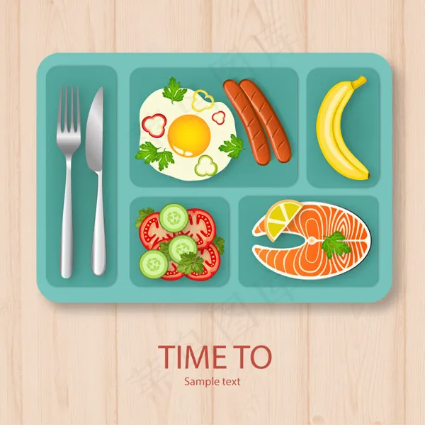 美味午餐食品矢量素材cdr矢量模版下载