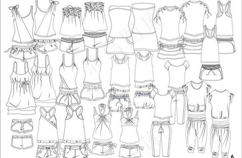 服装款式图图片