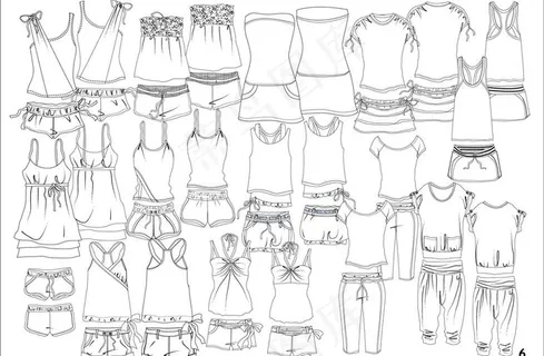服装款式图图片