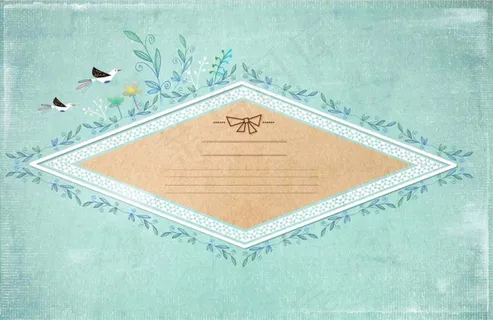 婚礼贺卡背景花边图片