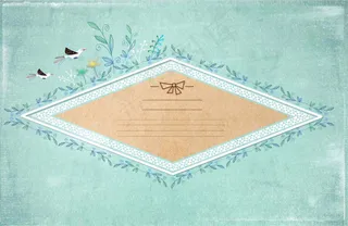 婚礼贺卡背景花边图片