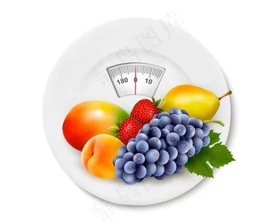 体重计蓝莓草莓柠檬图片 体重计蓝莓草莓柠檬图片