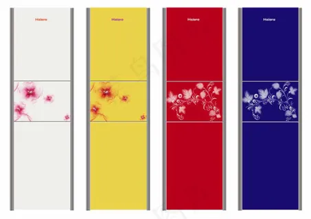 潮流梦幻图案设计冰箱面板图案