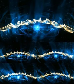 酒吧夜场蓝色光效LED高清舞台背景...