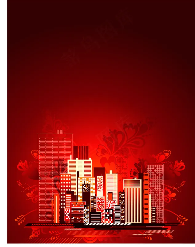 建筑房子矢量素材eps,ai矢量模版下载