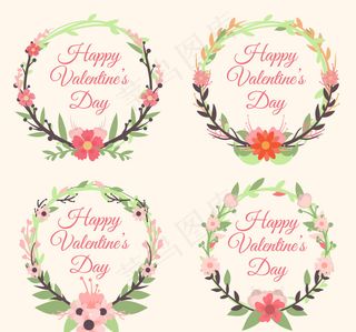 情人节花环装饰