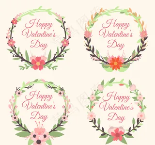 情人节花环装饰