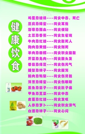 食物禁忌图片
