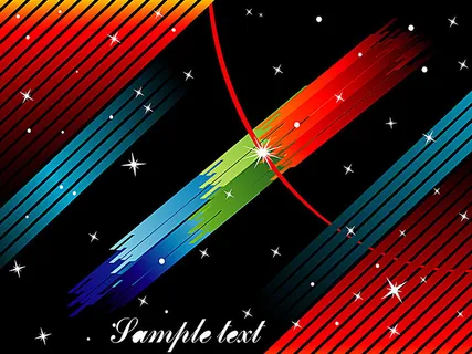 星光彩色曲线弧线背景素材