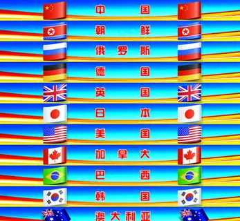 各国国旗台阶贴图图片