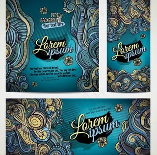 古典花纹卡片图片