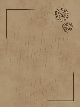复古玫瑰 牛皮纸张 